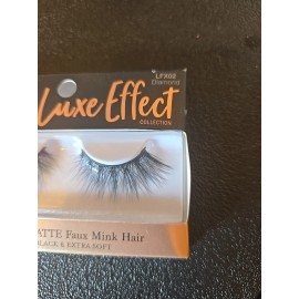 KISS Luxe Effect Premium Matte Faux Mink Lashes Reusable Extra Black Soft LFX02