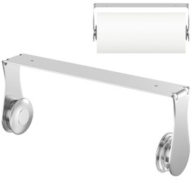 Paper Towel Holder Under Cabinet, Wall Mount, One-Handed Tear, Stainless Steel, Silver, Paper Roll Holder for Kitchen Bathroom Farmhouse Essentials Decor Accessories