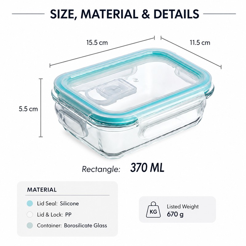 24-Piece Glass Food Storage Container Set for Meal Prep –