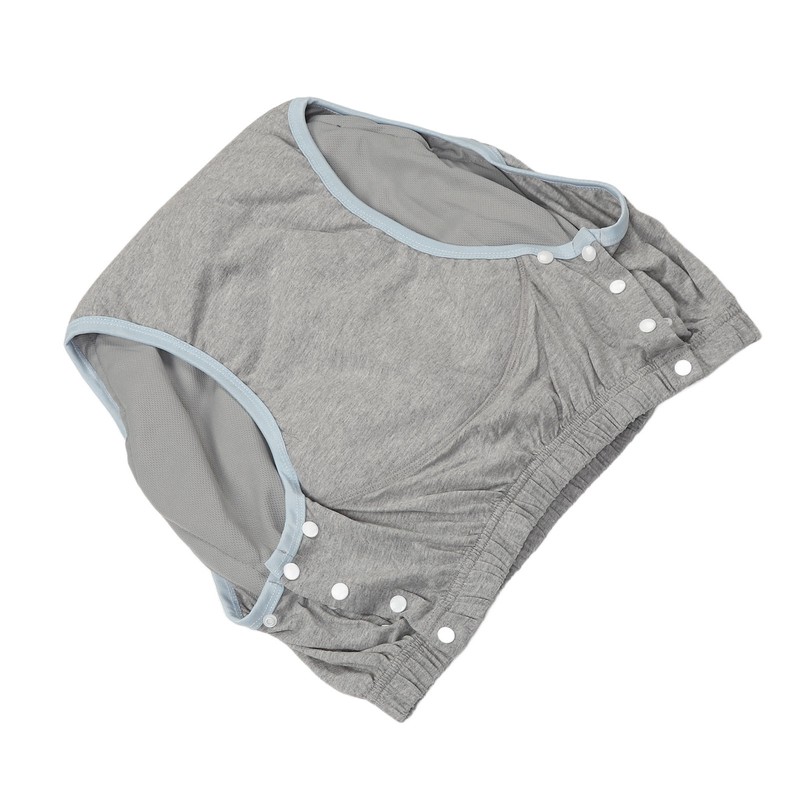 Adult Cloth Diaper XXL Light Gray High Absorption Leak Free