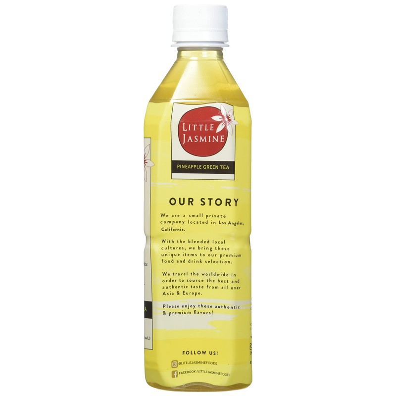 Little Jasmine Pineapple Green Tea, Sweetened with Cane Sugar, Real