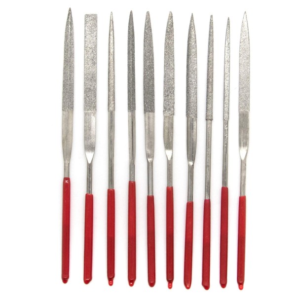 AUEAR, Set of 10 Pack Mini Diamond Needle File Barrette