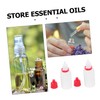 CHILDWEET 50pcs Refillable Eye Dropper Containers Cap for Essential Oils
