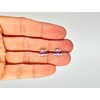 Sterling Silver Gymnastics Girl with Purple Leotard Earrings