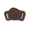 Barsony Quick Slide Gun OWB Brown Leather Holster for Taurus