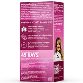 BosleyMD Revive+ Densifying Hair Growth Serum for Women – Drug-Free Scalp Treatment with Biotin, Saw Palmetto & Y100 Botanical Compound – Thicker, Fuller Hair in 45 Days – 1 Month Supply