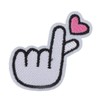 30Pcs Gesture Patches Love Heart Design Premium Cotton Strong Adhesion