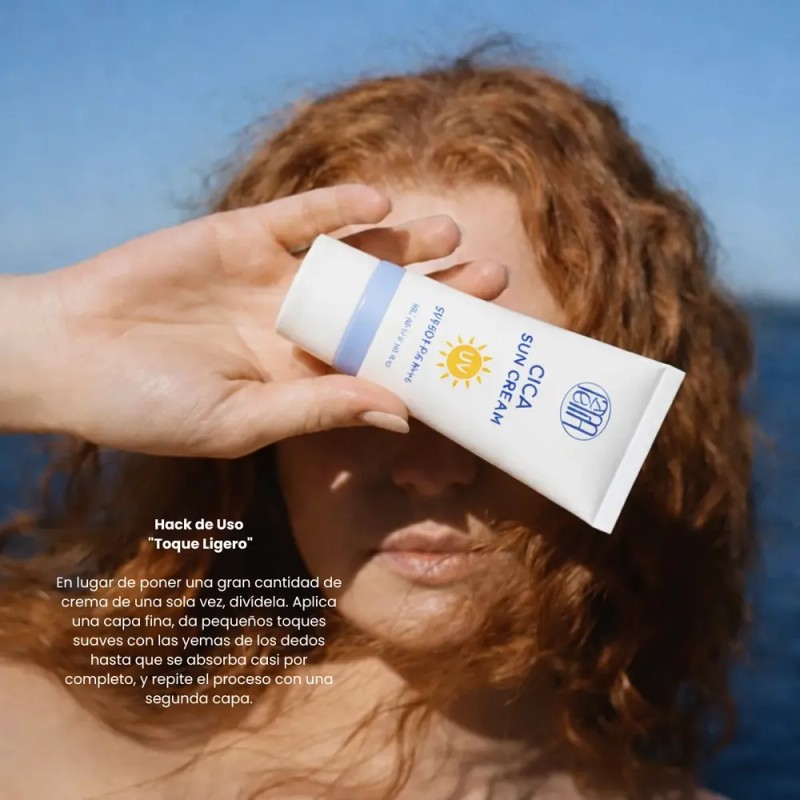Protector Solar Coreano Lamelin Acido Hialuronico SPF50 Crema Hidratante Glow