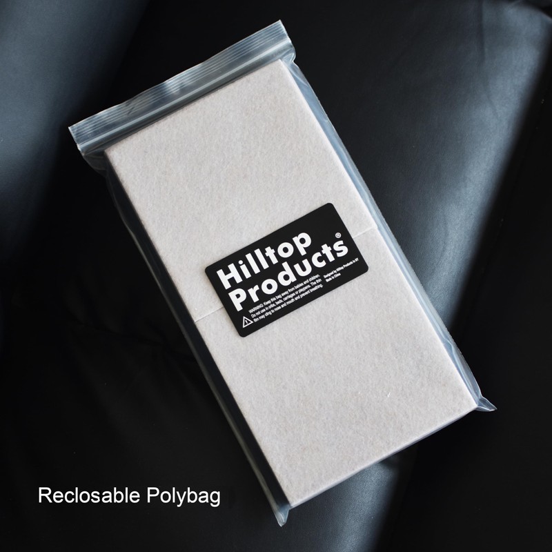 8 Pack - Ivory Self Adhesive Square Furniture Felt Pad