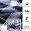yuyangdpb Men's 3-Pack Woven Pajama Short Cotton Plaid Sleepwear Shorts