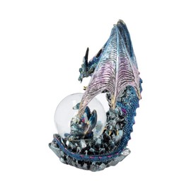 Nemesis Now Azul Oracle Resin Snow Globe, Blue, 7.5-inch