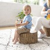 ECR4Kids SoftZone Tree Stump Stool Set, Flexible Seating, Chocolate, 3-Piece