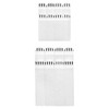 QWORK® 40 Pairs 55 x 16 mm Picture Hanging Strips