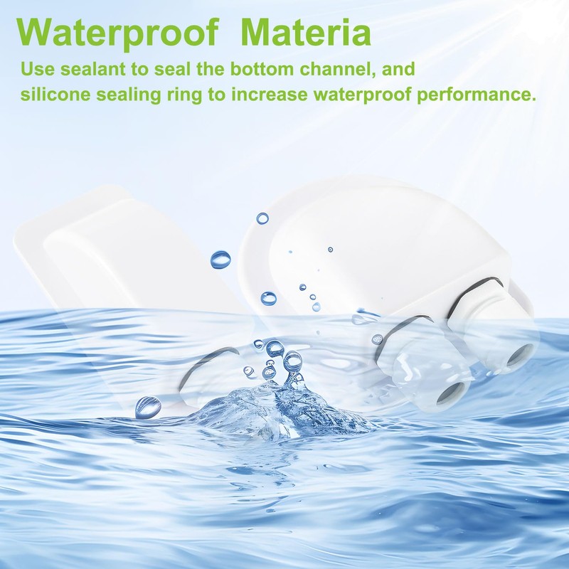 EPLZON IP68 Waterproof ABS Solar Cable Entry Screw, Single/Double Solar
