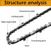 LightBeacon Pack of 4 6 inch chainsaw chain, chainsaw chain