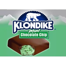 Klondike Mint Chocolate Chip Bar, Ice Cream Turck Sticker 7"x5"
