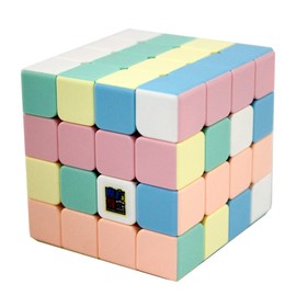 MoYu Cubing Classroom Mofangjiaoshi MFJS Meilong 4x4 Cream Pastel color Series Cube 4x4x4 Cube Stickerless Bright Pink