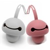 Pacifier Holder case,2pcs Silicone Portable Pacifier Pouch,BPA-Free(Grey+Rose Pink)