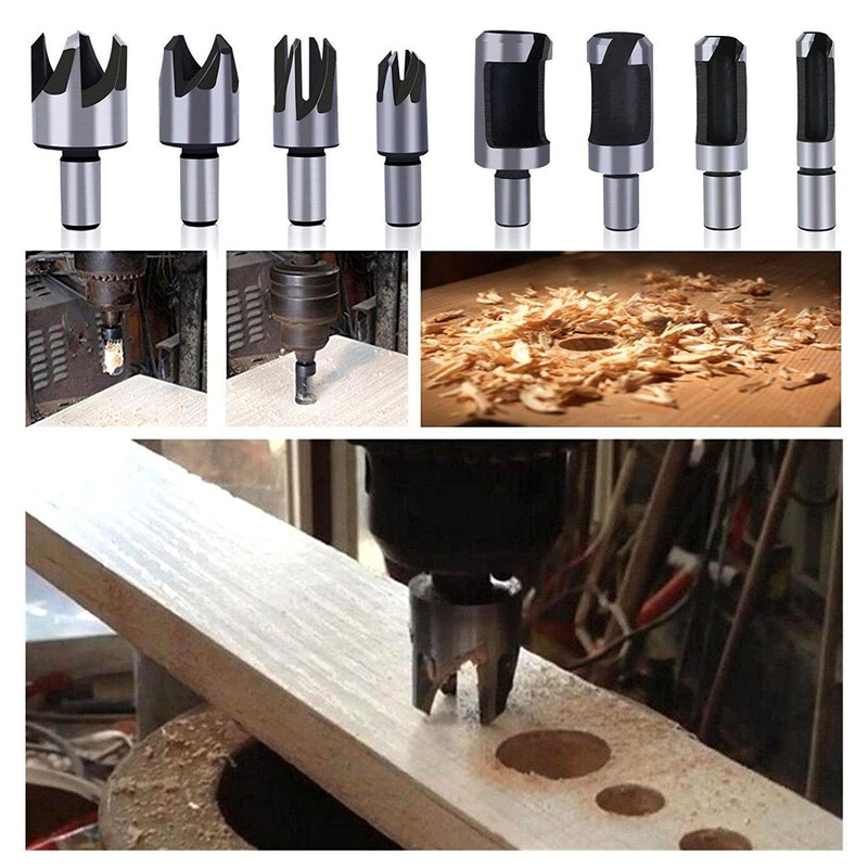 Rocaris 39 Pack Woodworking Chamfer Drilling Tools, Including Countersink Drill