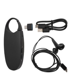 Recorder AI Noise Cancelling Voice Activated Magnetic Voice Recorder MP3 Player 70H Working 400mAh USB C for Lectures Meetings Interviews 128GB