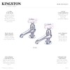 Kingston Brass CC10L1 Vintage Basin Tap Faucet, Polished Chrome