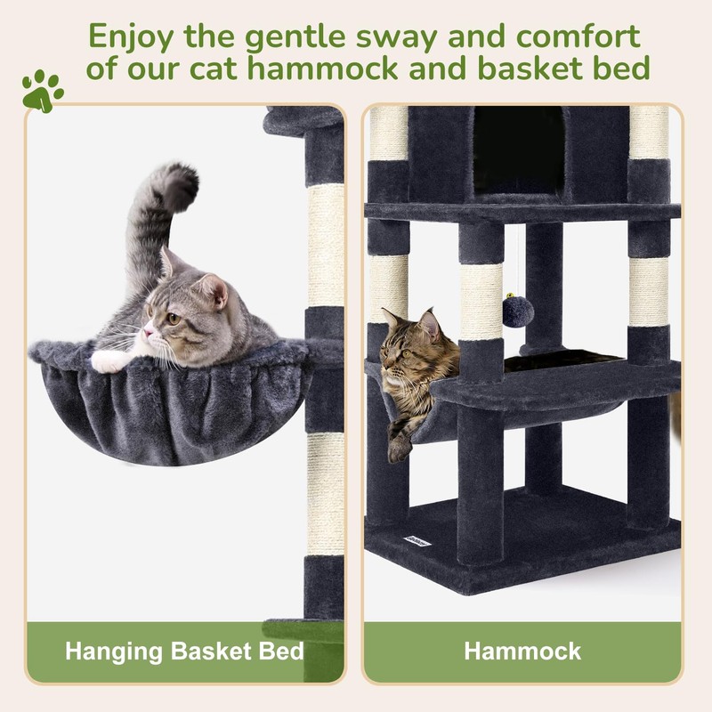 Globlazer C51 Corner Cat Tree Condo for Indoor Cats, 51in