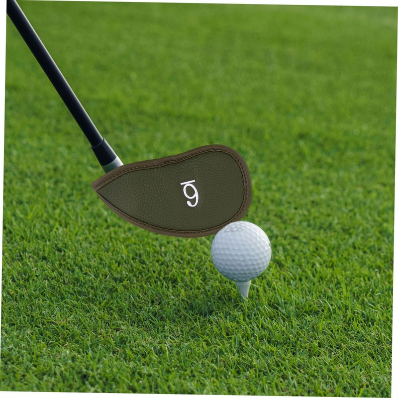 WHAMVOX 12pcs PU Leather Golf Club Head Covers Set Thickened