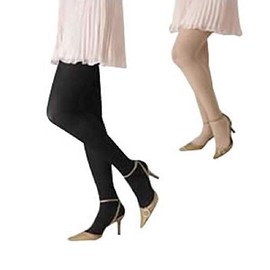 Rex Fit Thick Pantyhose with Toe Medium Pressure L Light Beige 1633