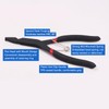 Flat Snap Ring Pliers High Carbon Steel Circlip Pliers 40mm
