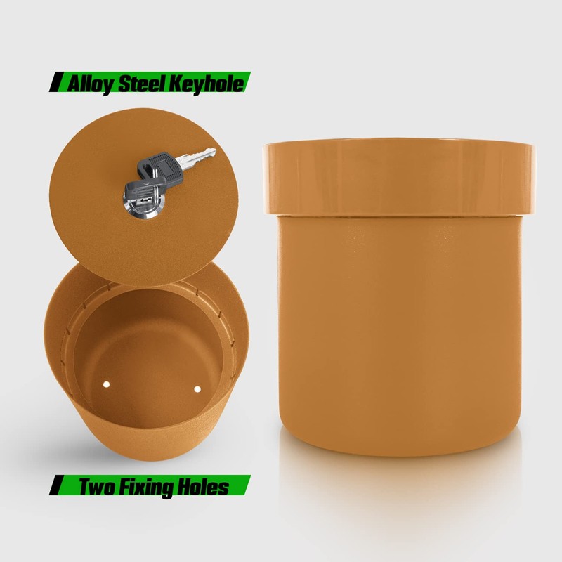 ISLANDSAFE Diversion Safe, Secret Hidden Key Safe Lock Box, Flower