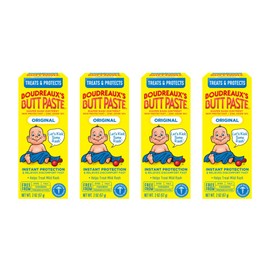 Boudreaux’s Butt Paste Diaper Rash Ointment, Baby Rash Cream Skin Protectant, Fast Relief for Diaper Rash, Soothing Barrier Cream, Original, 2 Ounce T
