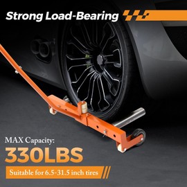 BEAMNOVA Wheel Dolly Heavy Duty Tire Dolly 330 LBS Tire Lifting Tool with Adjustable Roller Tire Moving Tool Cart Wheel Lift for Workshop, Garage