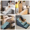 Dog Stairs for Small Dogs 15.7”H,3-Step Dog Steps for Bed,Couch，Sofa