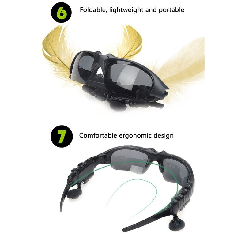 Wireless Bluetooth Sunglasses Professional Stylish Lightweight Eyesight Protection Smart Glasses