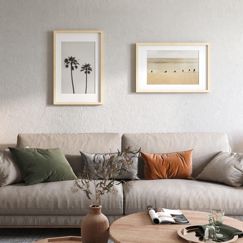 Egofine 16x24 Picture Frame Set of 2 Made of Solid