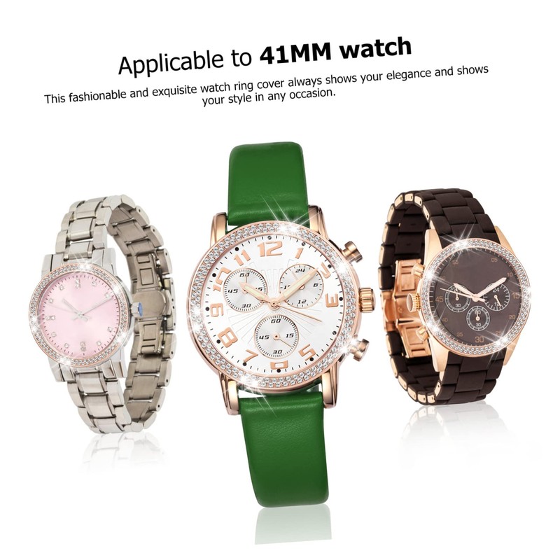 Mipcase Rhinestone Watch Protector Case for Watch Elegant Rose Gold