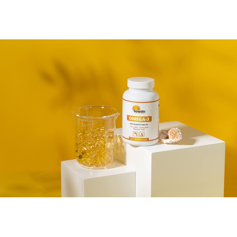 Sowelo Omega-3 Fish Oil Capsules EPA 330 mg DHA 220