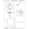 Westbrass D3201-62 Roman Tub Drain Trim with 4-1/4" OD Tile