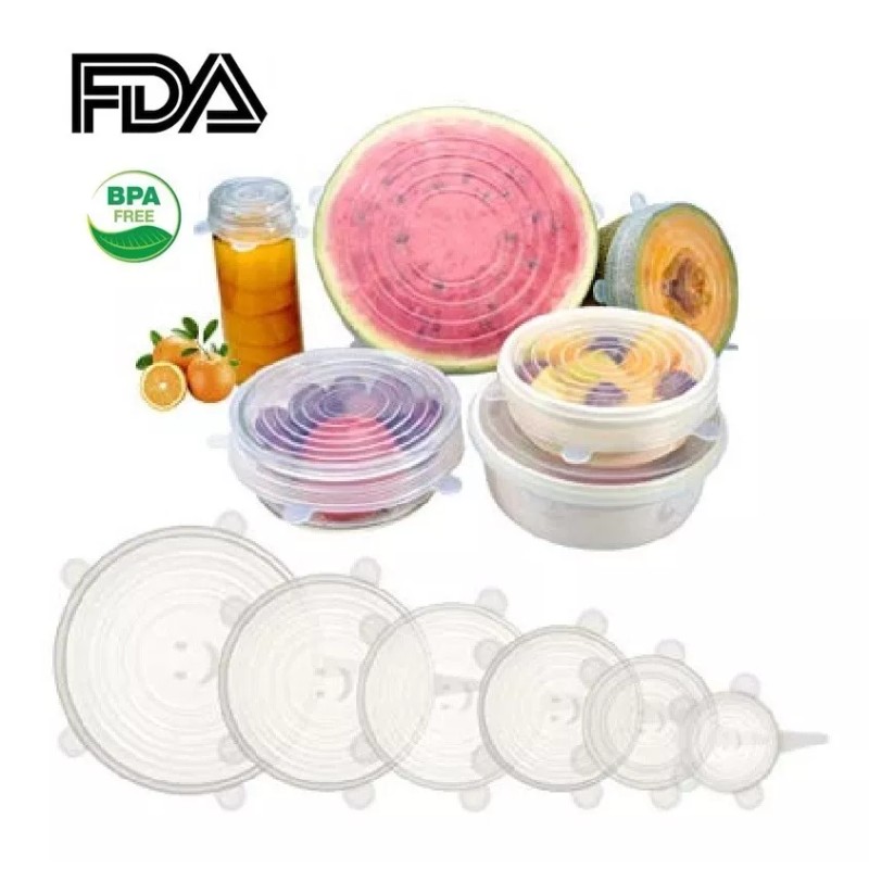 Extreme Beauty 6 Tapas De Silicon Antiderrame Reusable 3 Colores