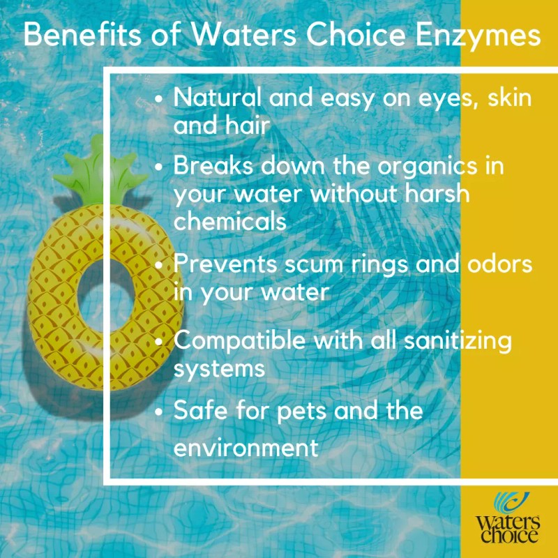 Waters Choice Pure Enzymes for Spas -All-Natural Monthly Hot Tub