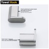RANDOM Hanting Brushed Steel Towel Hooks Bathroom Hardware Accessories Coat
