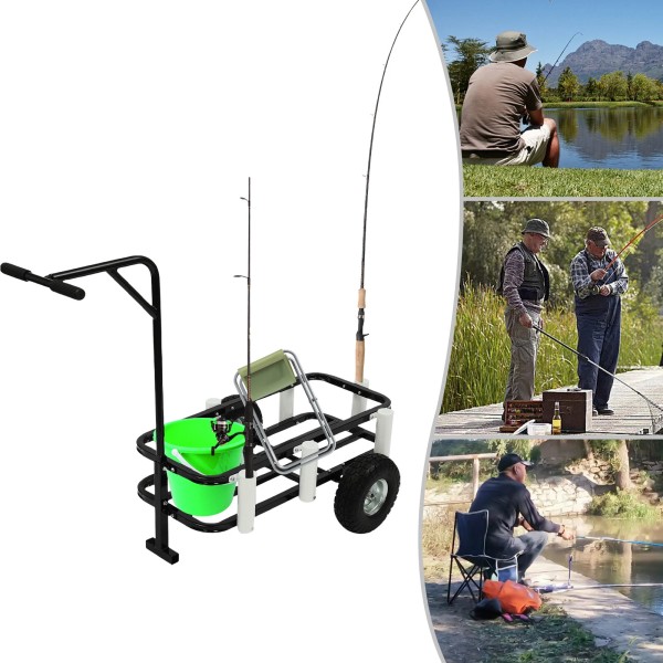 Unbranded Beach Fishing Cart, Outdoor Heavy Duty Fishing/Beach Cart, Cart