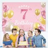 PAKBOOM Happy 7th Birthday Backdrop Banner - 7 Birthday Party