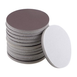 sourcing map 12 Stück Schleifpapier Klett Schleifscheibe Schleifschwamm Nass/Trocken für Auto Holz Trockenbau Metall Braun Korund 1200-1500 Körnung 3 Zoll