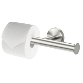 bremermann Piazza Bathroom Series Double Toilet Roll Holder, Matt Stainless Steel