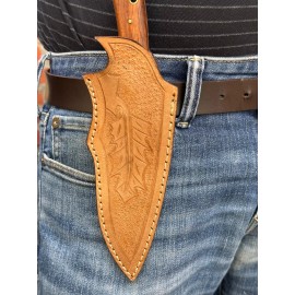 Aj Sanity Knife Sheath Leather Knife Sheath Fixed Blade Knife Sheath Outdoor Hunting Knives Holster