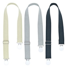 3 clips multiusos para bebé, toalla de saliva, pinza de doble extremo, clip de clip de trenza, correa ajustable para babero dental, clip para servilleta para niños adultos (grafito/verde/niebla)