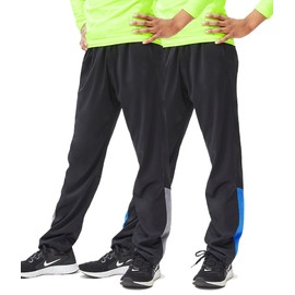 DEVOPS Boys Active Performance Workout Athletic Training Pants (X-Large, Black [2 Pack])