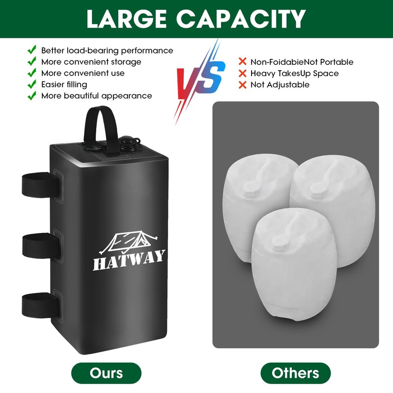 Hatway Canopy Weights,132 LBS Canopy Water Weight Bag Set of