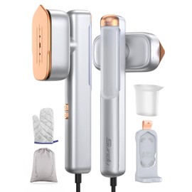 Smart Steam irons Handheld Steamer for Clothes – Global Voltage Adaptation, Palm-Sized & Lightweight (0.8lb), Dual Steam Modes, Easy Wrinkle Remover, Auto Shut-Off, for Travel & Home